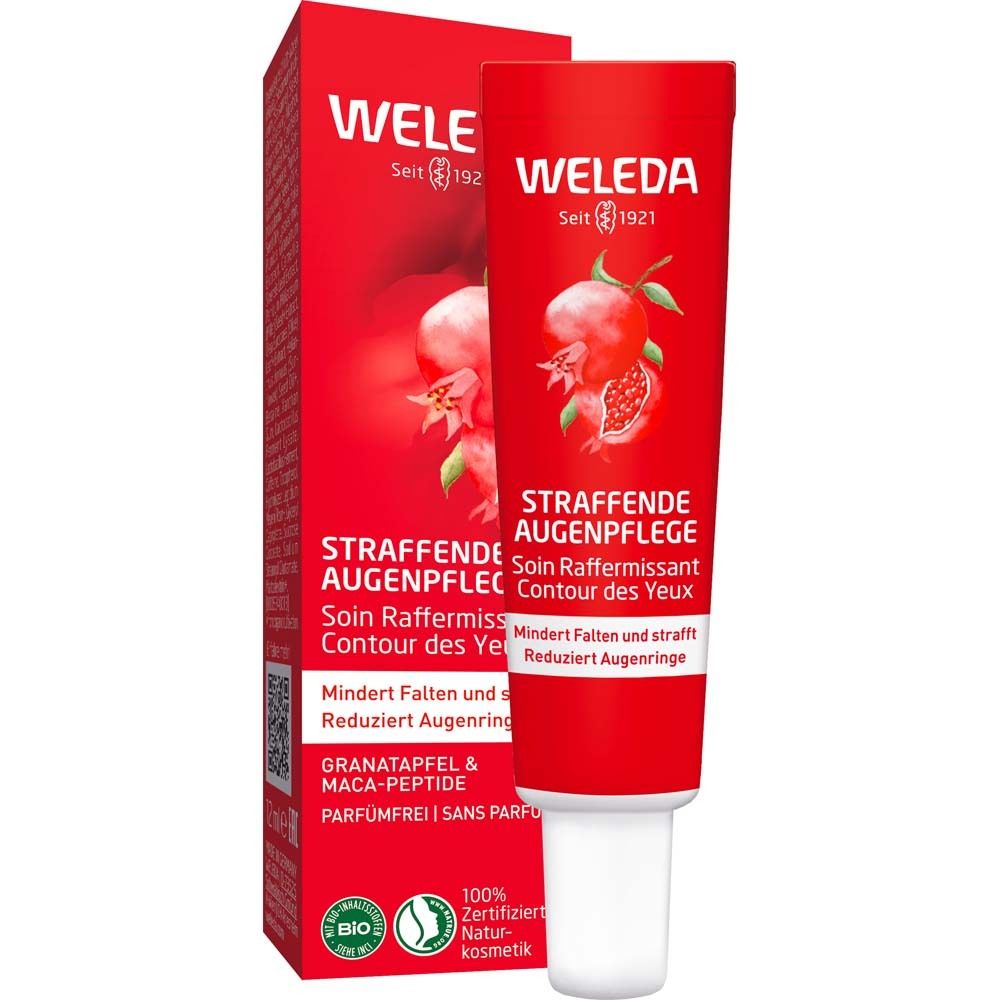 Weleda Straffende Augenpflege Granatapfel & Maca-Peptide - mindert Falten, Schwellungen & Augenringe