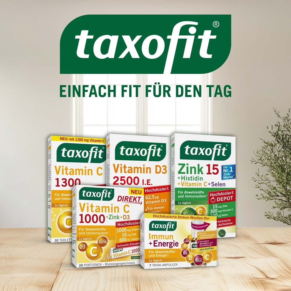 taxofit® Zink 15 + Histidin + Vitamin C + Selen
