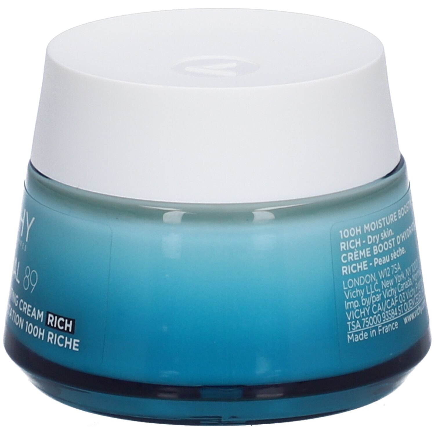Vichy Minéral 89 100H Feuchtigkeits-Boost Creme mit Duft - Reichhaltig: Für trockene Haut
