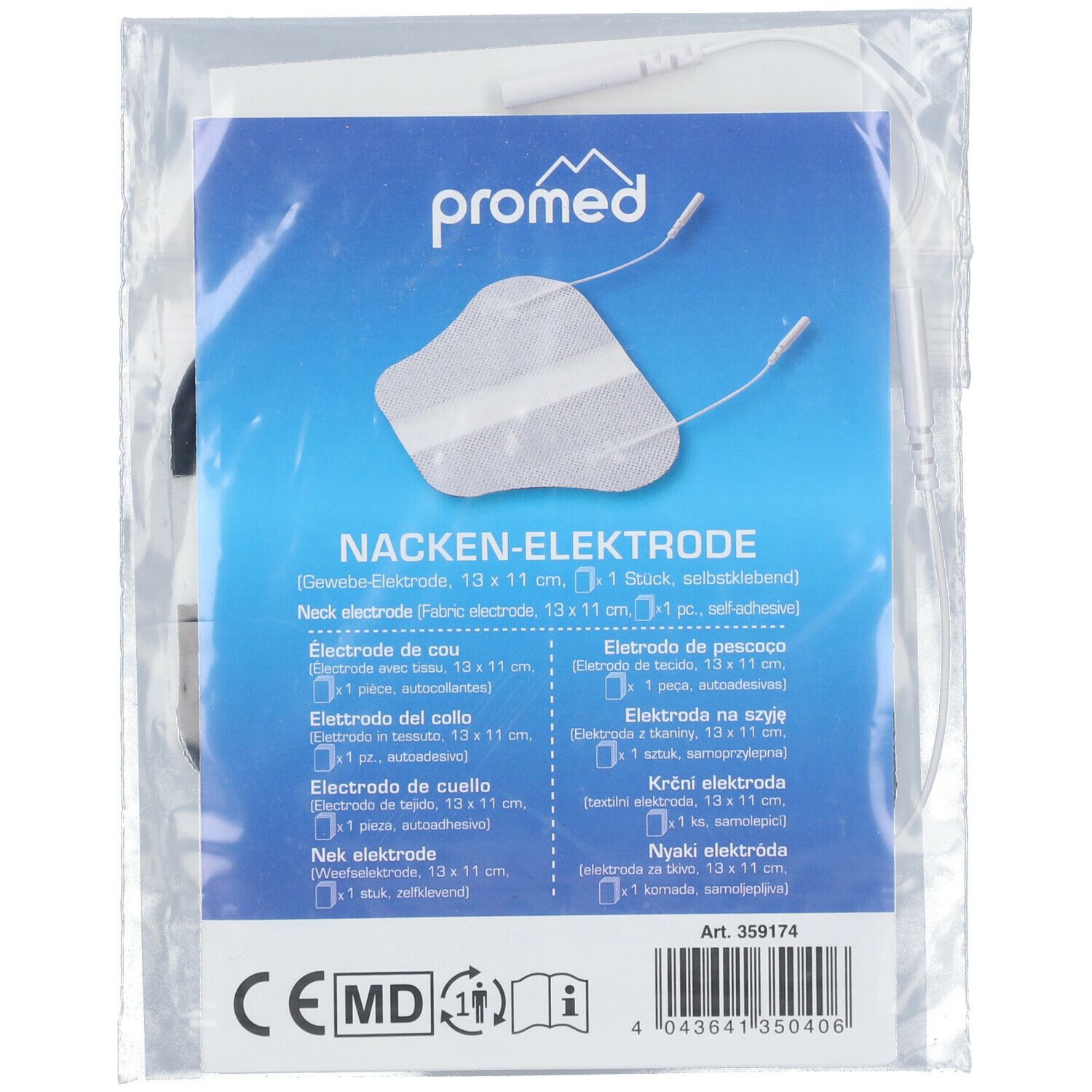 PROMED Gewebe Nacken-Elektrode 110x130 mm