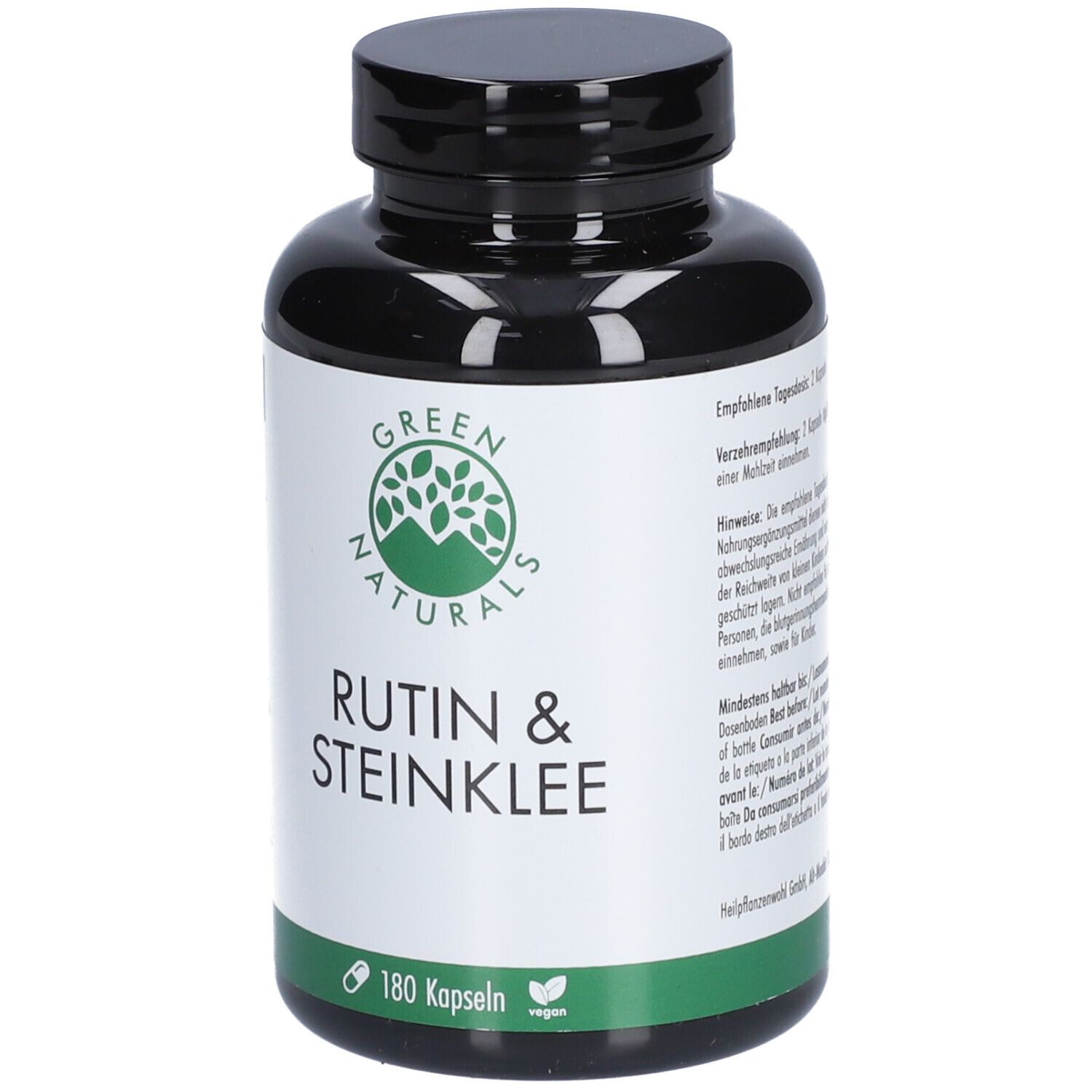 GREEN NATURALS Rutin & Steinklee 500 mg vegan