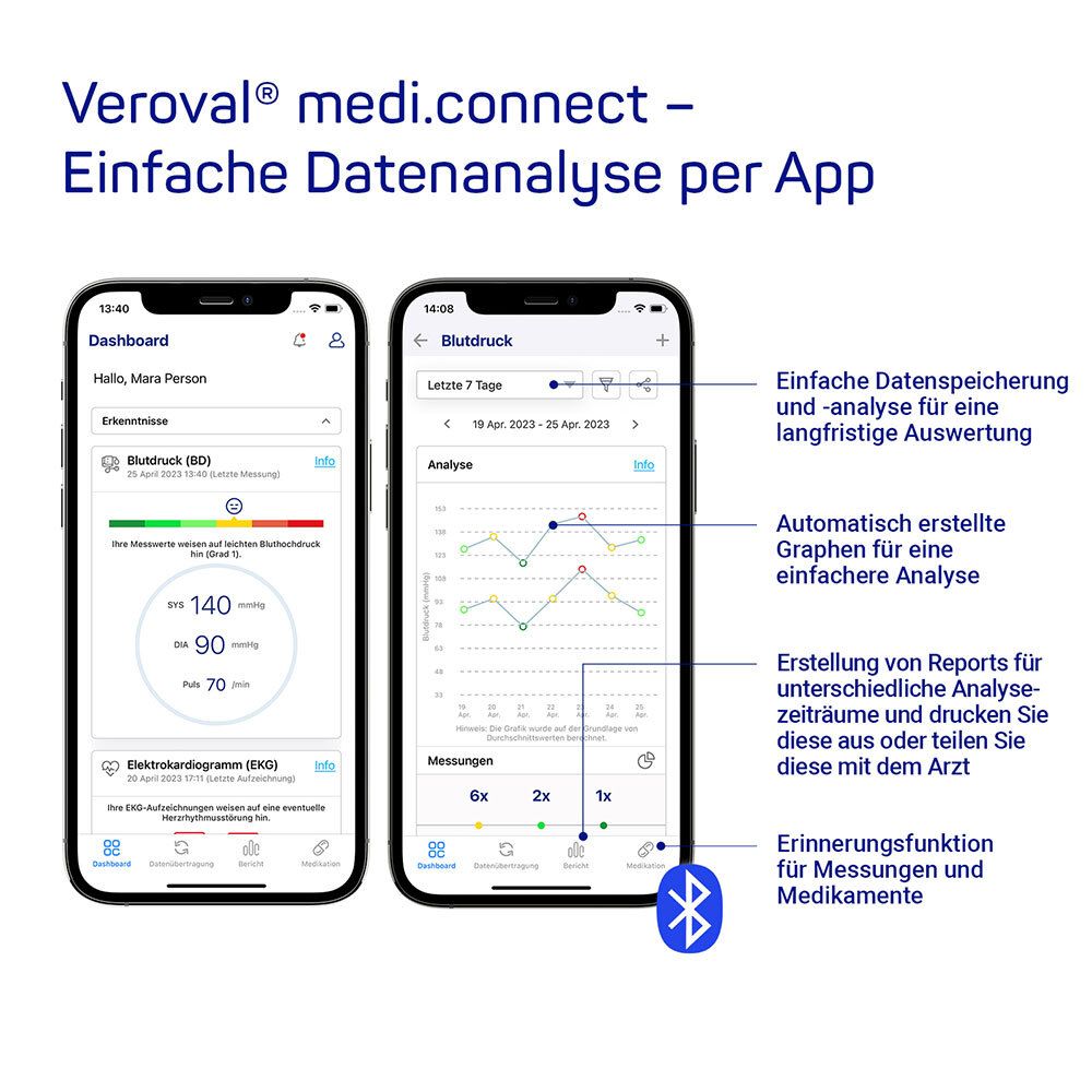 Veroval® compact + Oberarm-Blutdruckmessgerät BPU 26