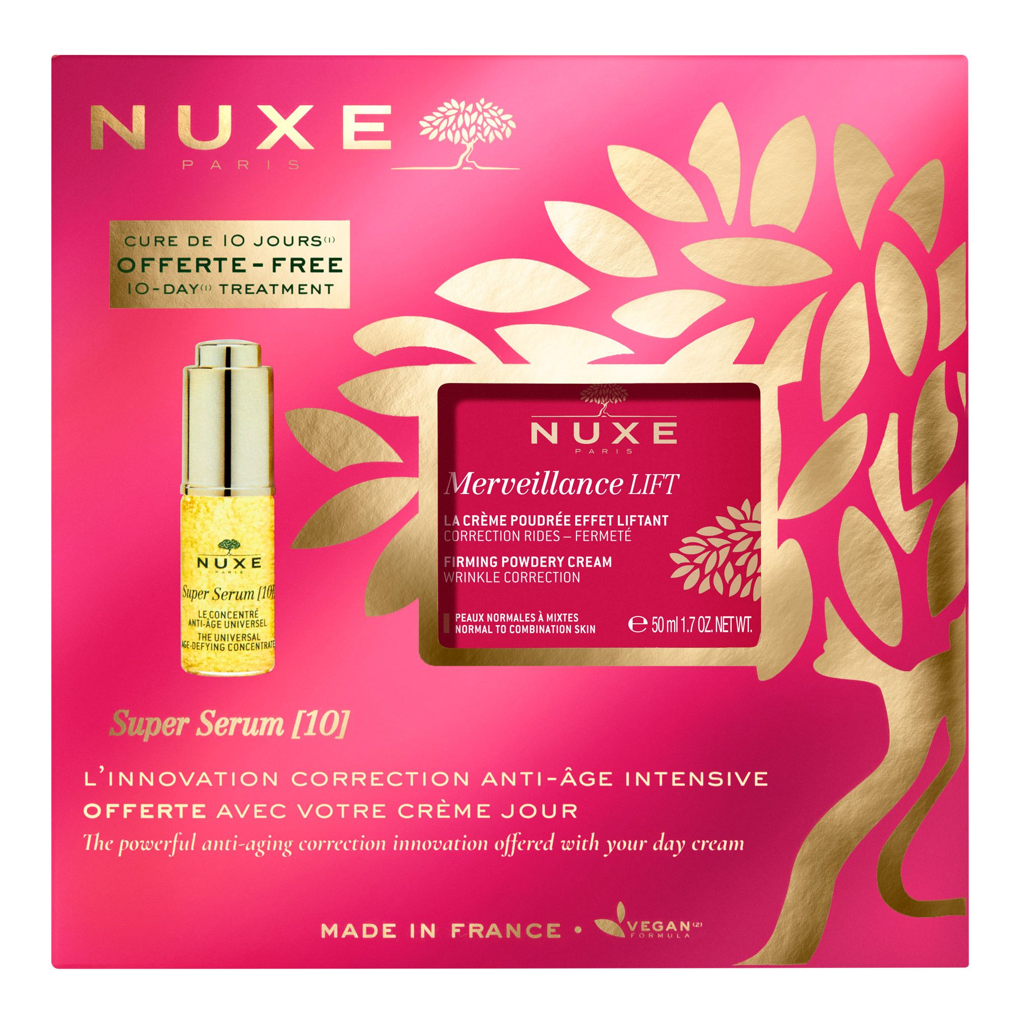 NUXE Merveillance® LIFT Pudrige Lifting-Tagescreme + Gratis Super Serum