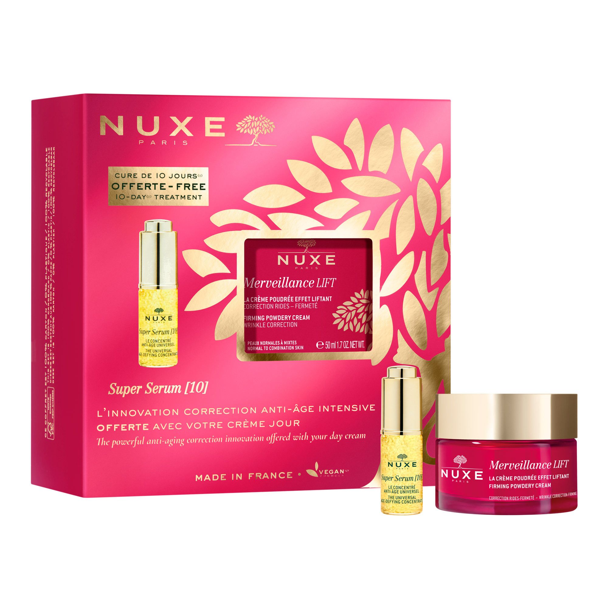NUXE Merveillance® LIFT Pudrige Lifting-Tagescreme + Gratis Super Serum