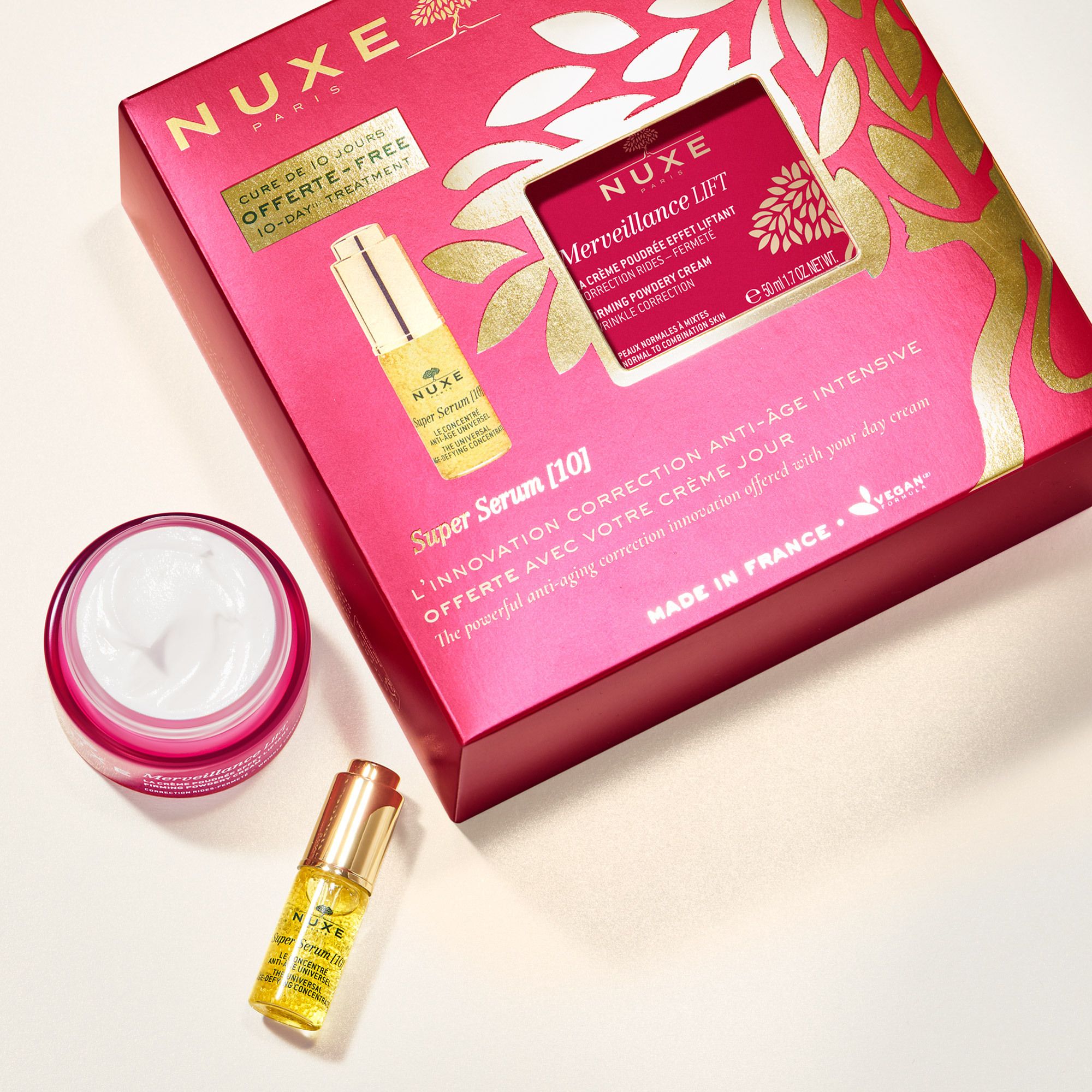 NUXE Merveillance® LIFT Pudrige Lifting-Tagescreme + Gratis Super Serum