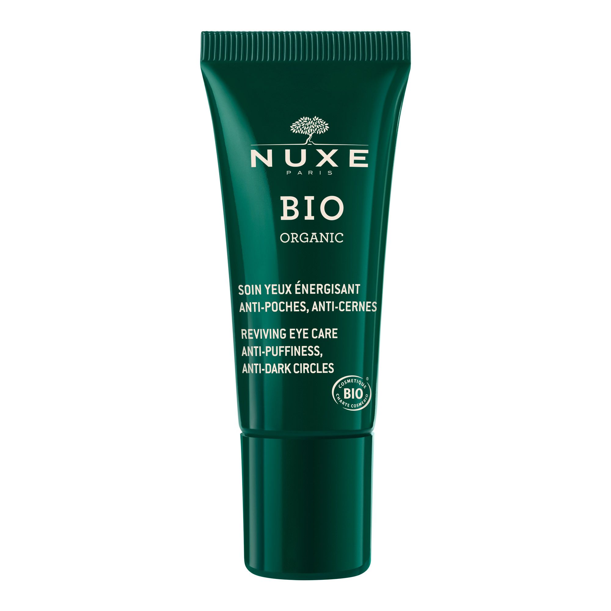 NUXE Bio abschwellende Feuchtigkeits-Augenpflege mit Koffein gegen Tränensäcke & Augenringe