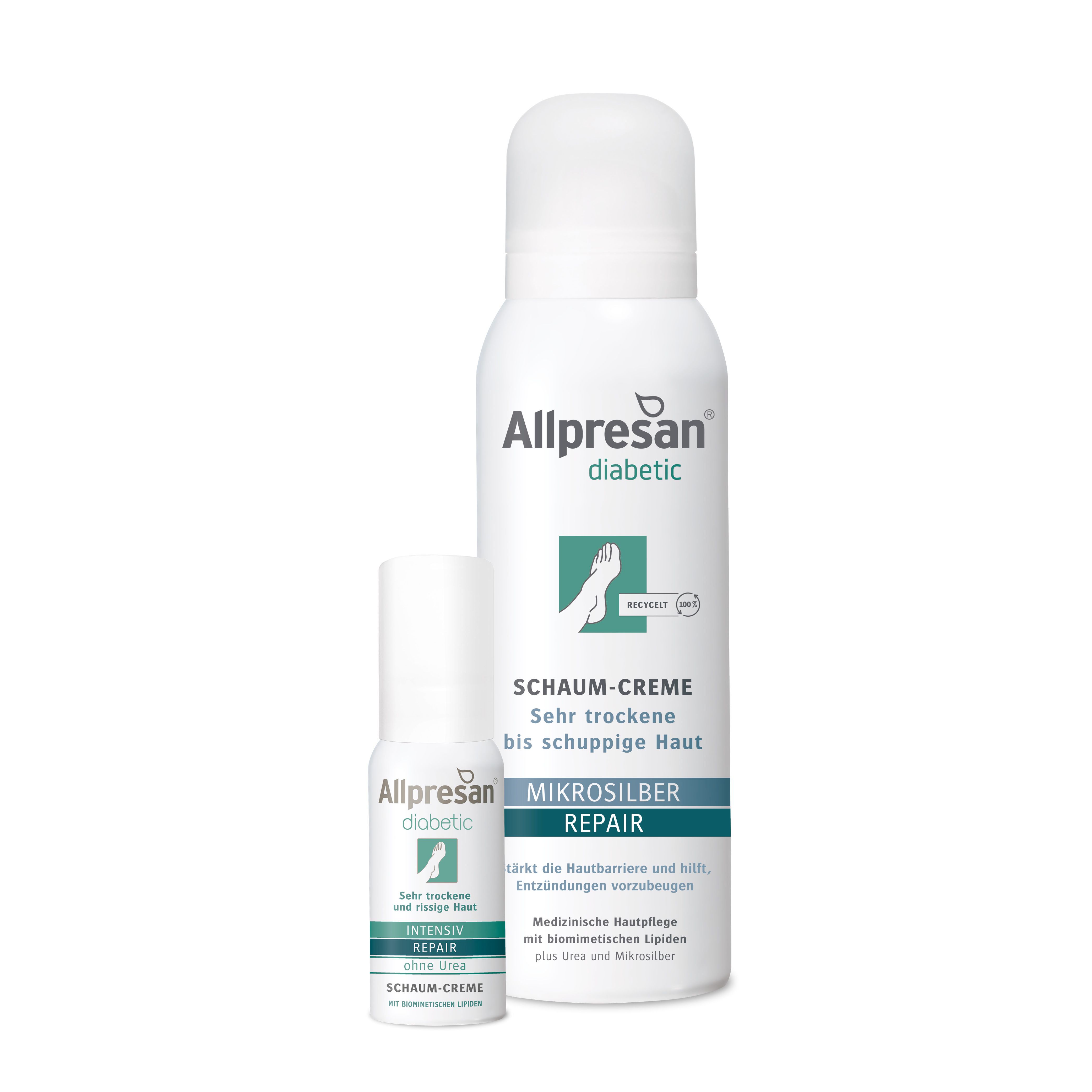 Allpresan diabetic MIKROSILBER REPAIR Schaum-Creme