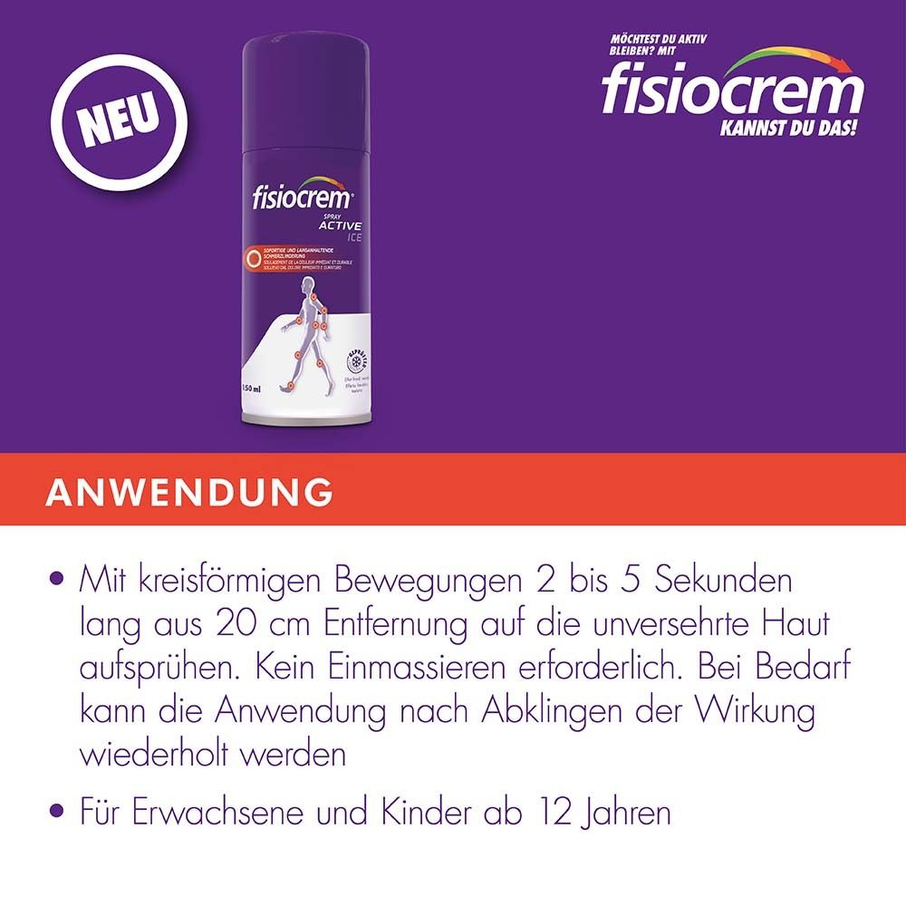 fisiocrem Spray Active Ice