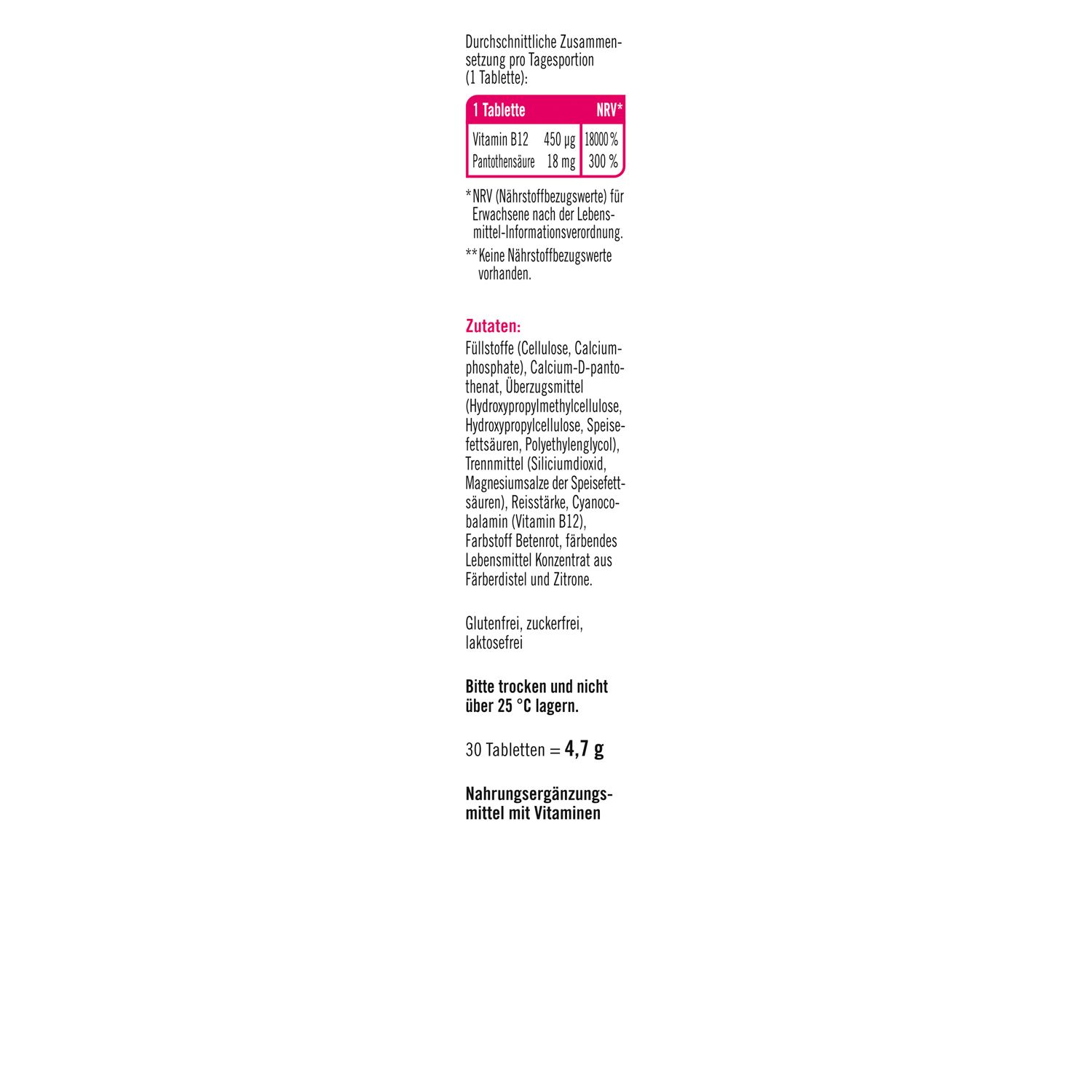 taxofit® Vitamin B12 450 µg