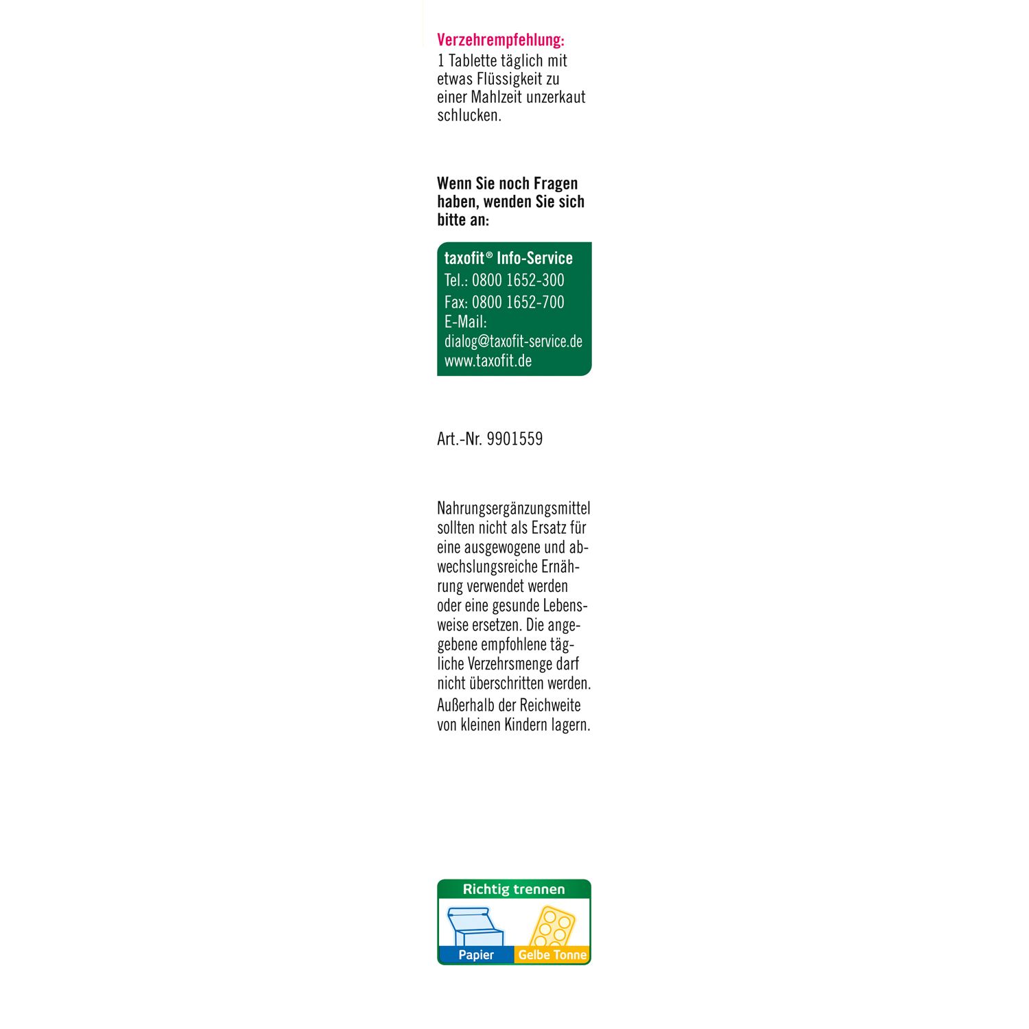 taxofit® Vitamin B12 450 µg
