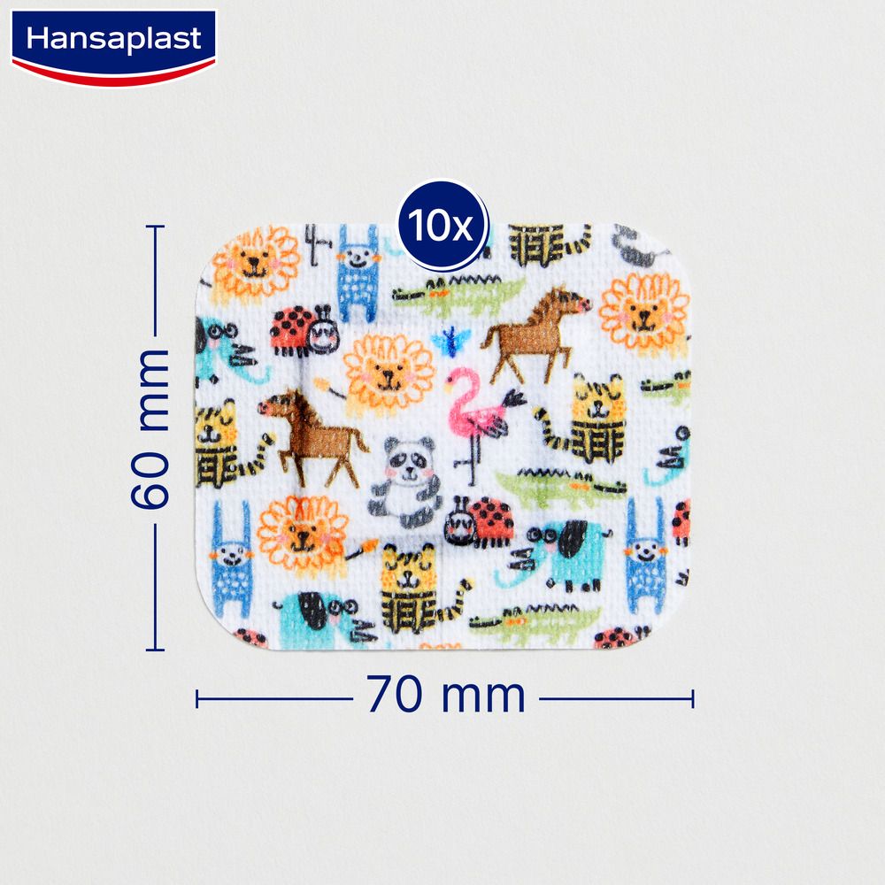 Hansaplast Sensitive Kids Wundverband XL, 6 cm x 7 cm