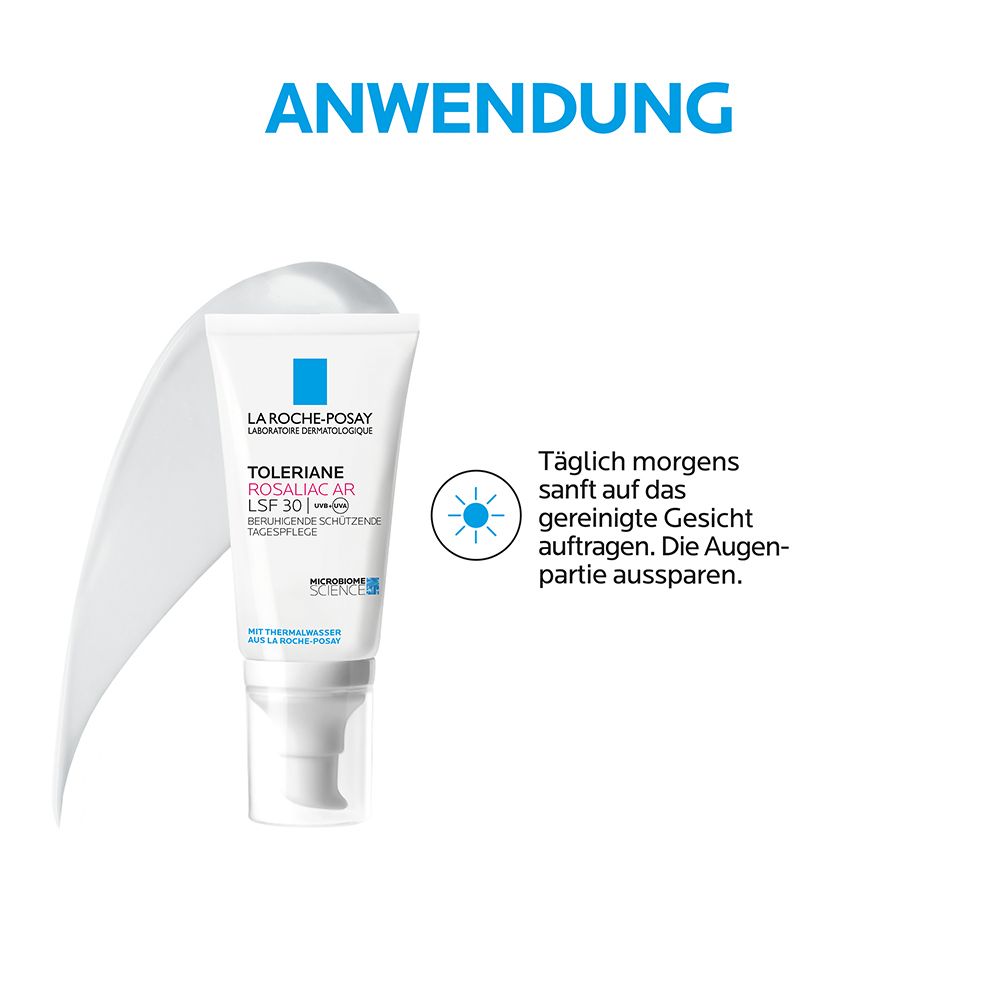 La Roche Posay Toleriane Rosaliac AR LSF 30: Feuchtigkeitsspendende Tagescreme mit Lichtschutzfaktor 30 für empfindliche und reaktive Haut