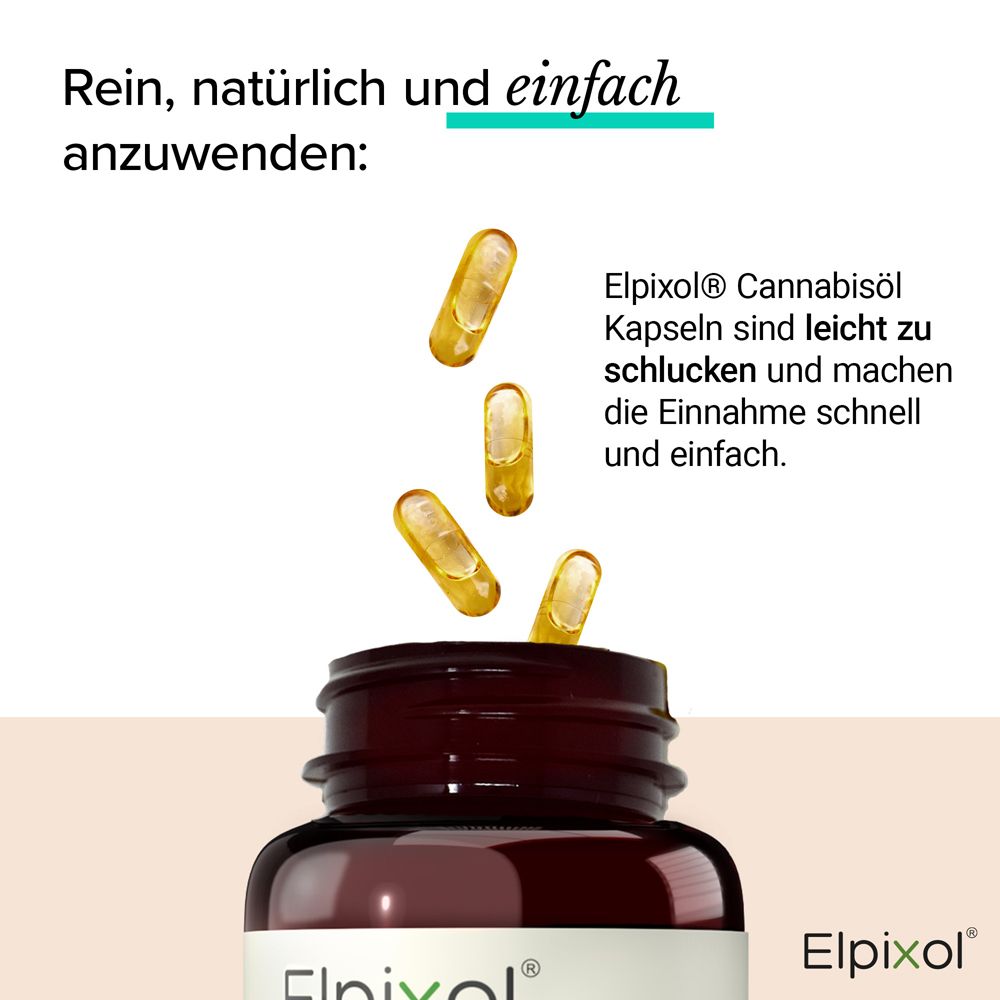 Produktflasche mit Kapseln. Text: unkomplizierte vegane Alternative zu Fischöl. Informationen zu Inhaltsstoffen.