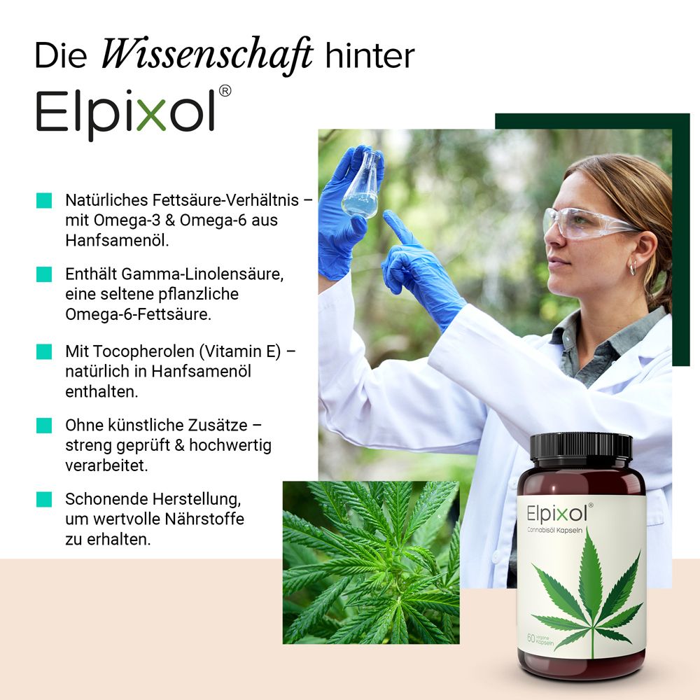 Produktflasche. Text: Wichtige Hinweise. Informationen zur Lagerung und Anwendung. 30 Kapseln.