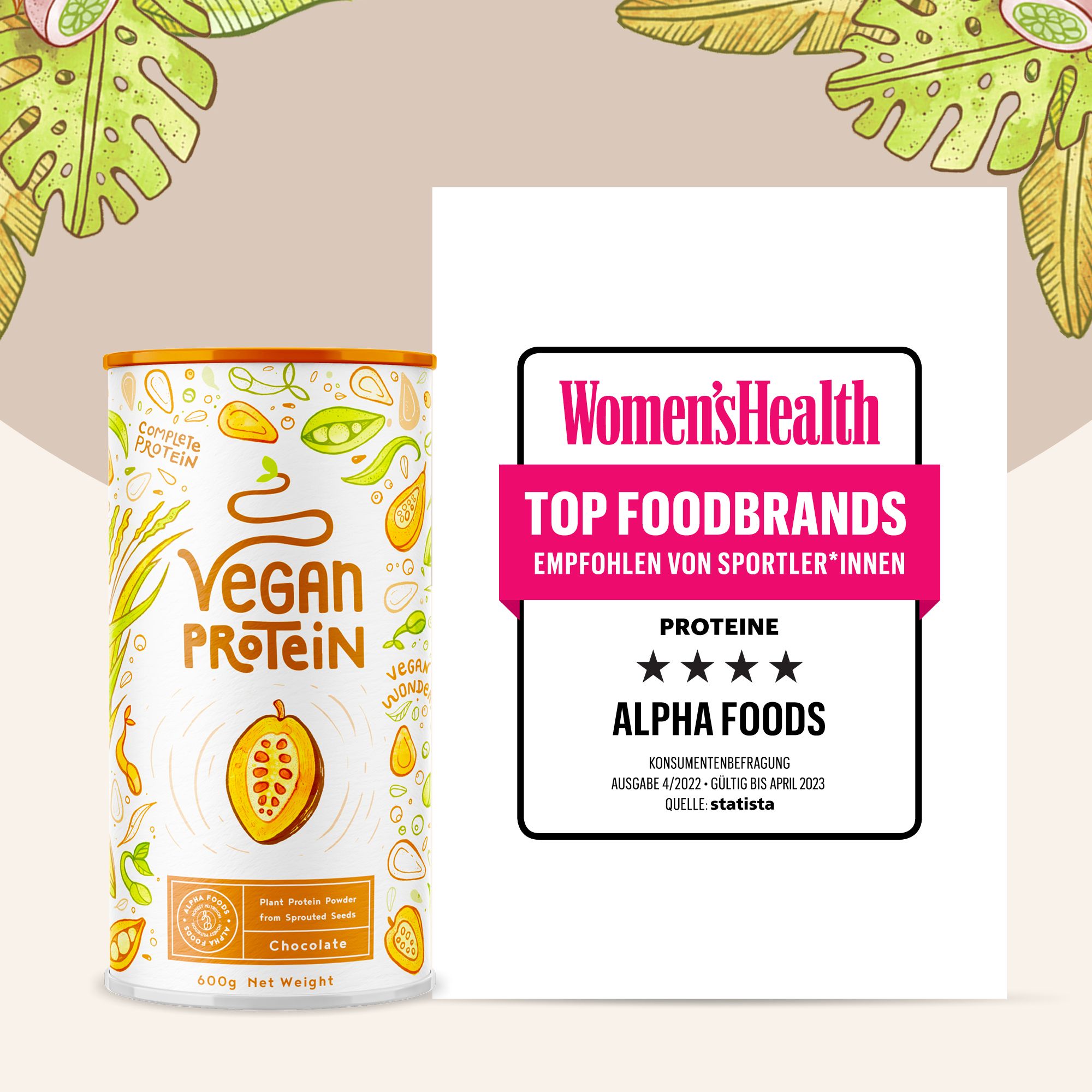 ALPHA FOODS Vegan Protein Schokolade