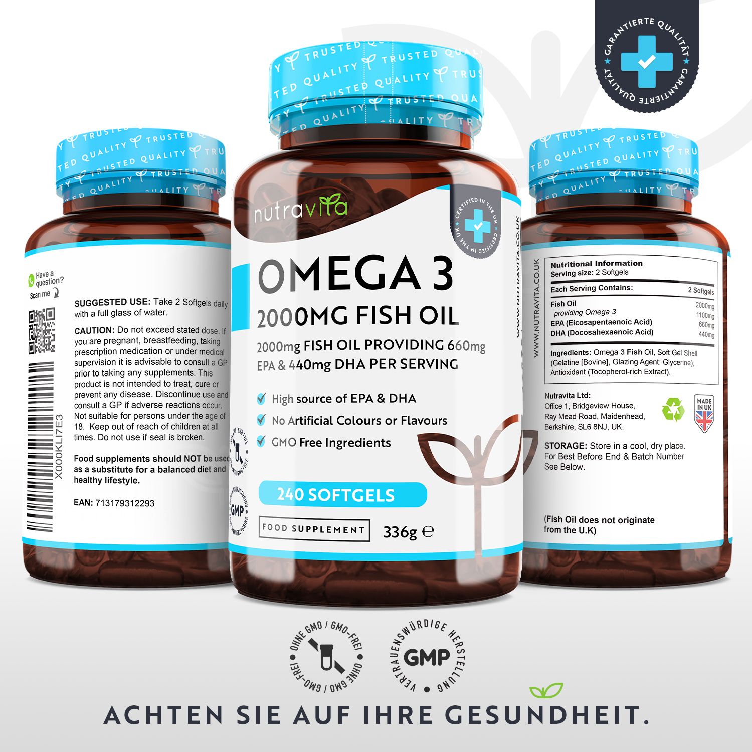 Nutravita Omega 3 2000 mg Fischöl