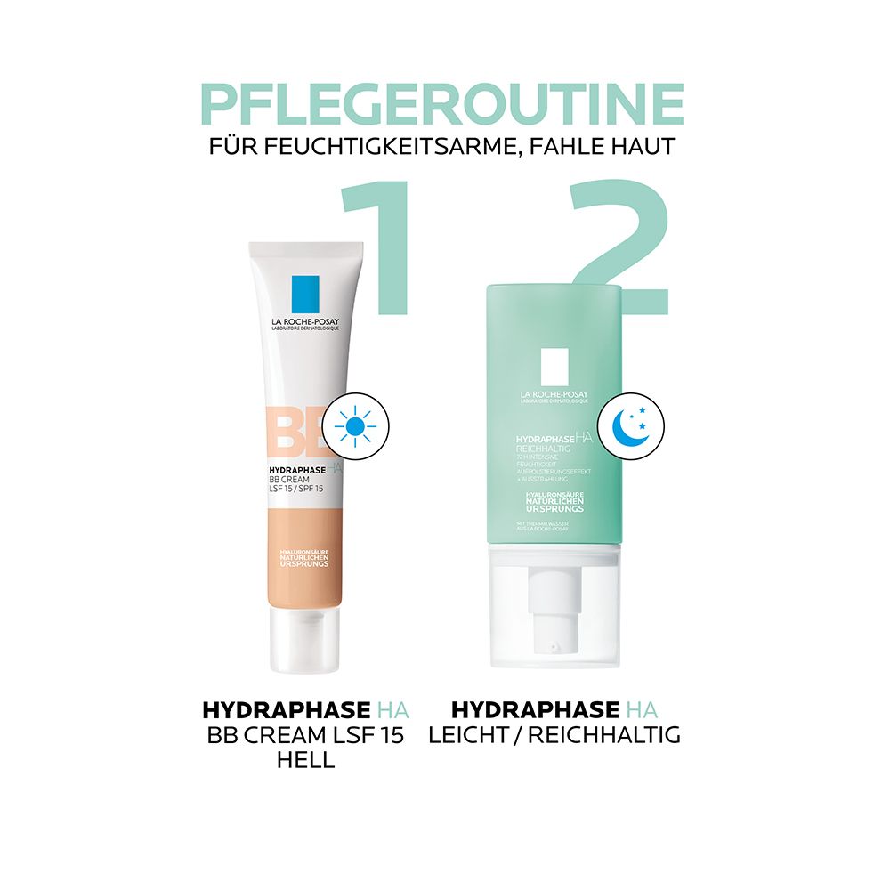 La Roche Posay Hydraphase HA BB Cream Hell: Feuchtigkeitsspendende BB Cream für einen ebenmäßigeren Teint