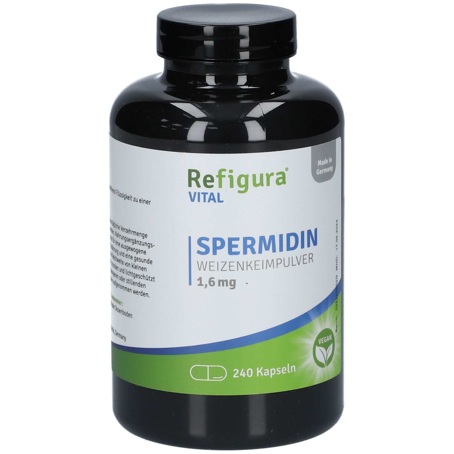 REFIGURA® Spermidin 1,6mg hochdosiert vegan zum Fasten