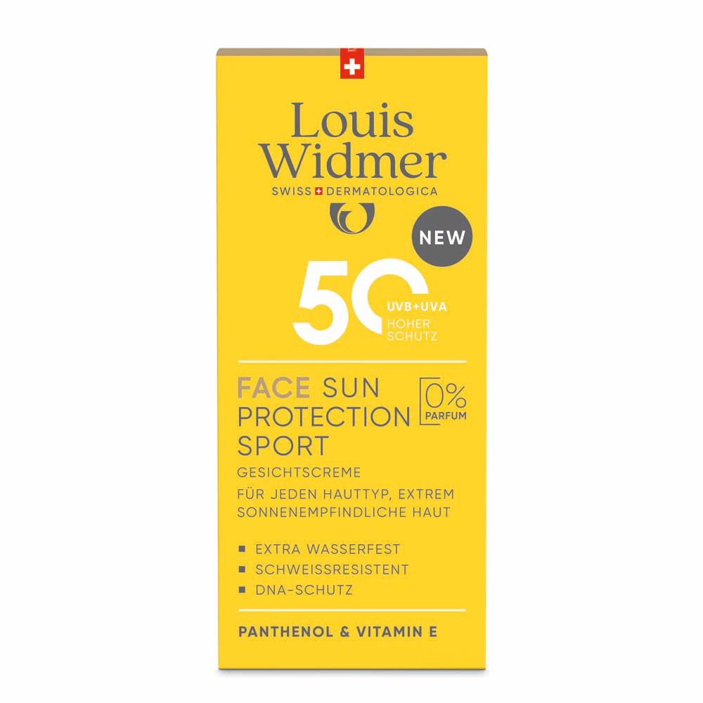 Louis Widmer® Face Sun Protection Sport 50+ ohne Parfum