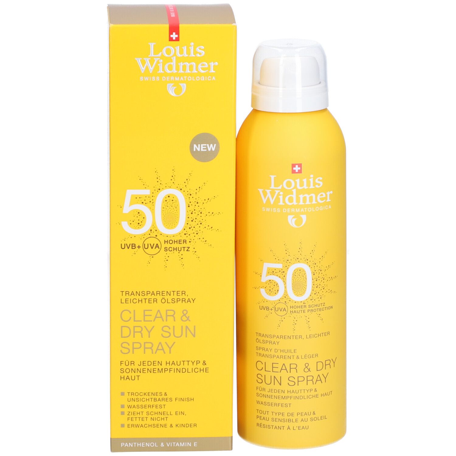 Louis Widmer Clear & Dry Sun Spray 50