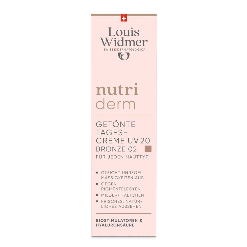 Louis Widmer nutriderm Getönte Tagescreme UV 20 – Bronze 02