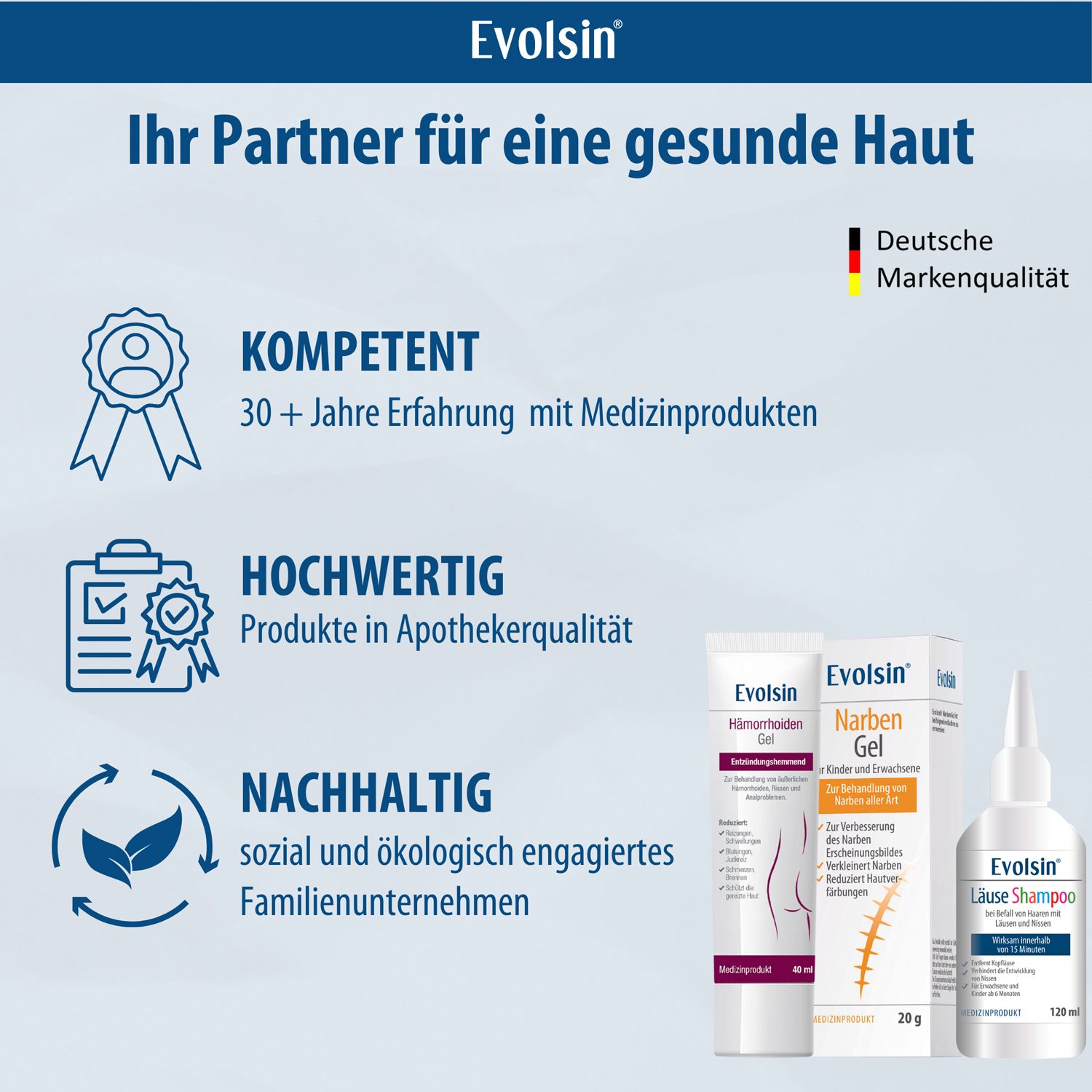 Evolsin® Narbengel für Kinder & Erwachsene – Narbensalbe reduziert die Sichtbarkeit von Narben – Narbencreme für Narben aller Art