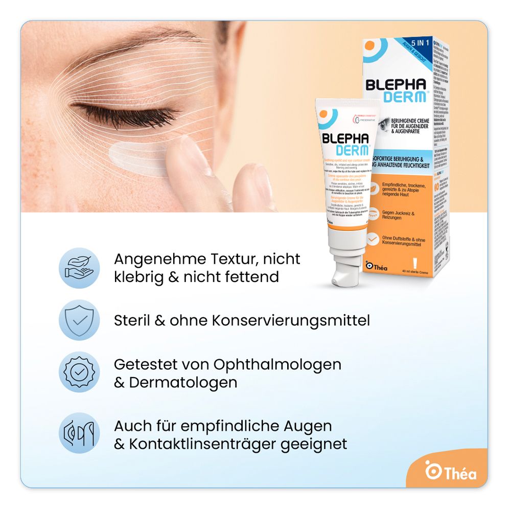 BLEPHADERM® – BERUHIGENDE AUGENCREME FÜR DIE LIDER & AUGENPARTIE