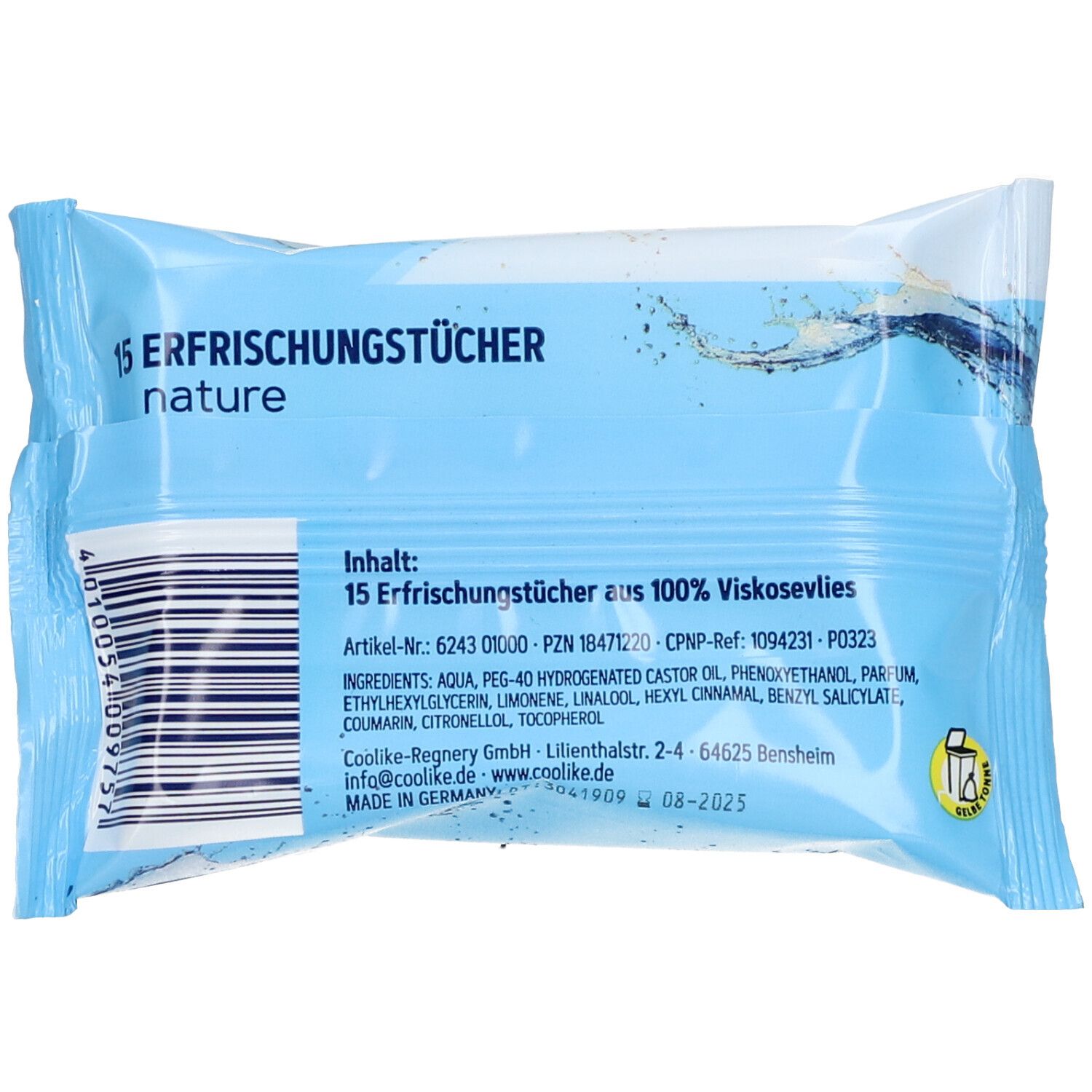 COOLIKE Erfrischungstücher Nature
