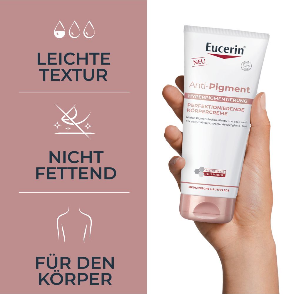 Eucerin Anti-Pigment Perfektionierende Körpercreme – Thiamidol Bodylotion gegen Pigmentflecken