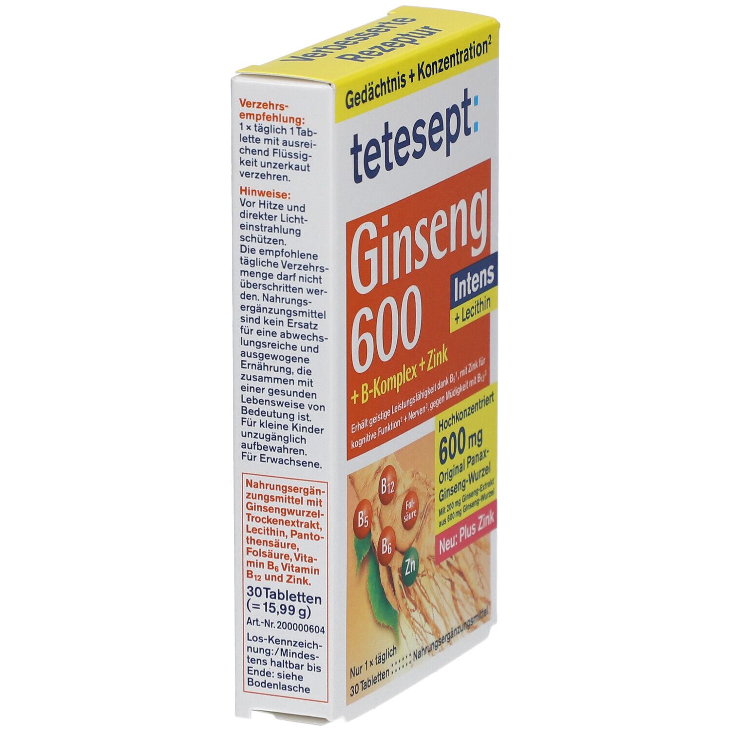 tetesept Ginseng 600 Intens