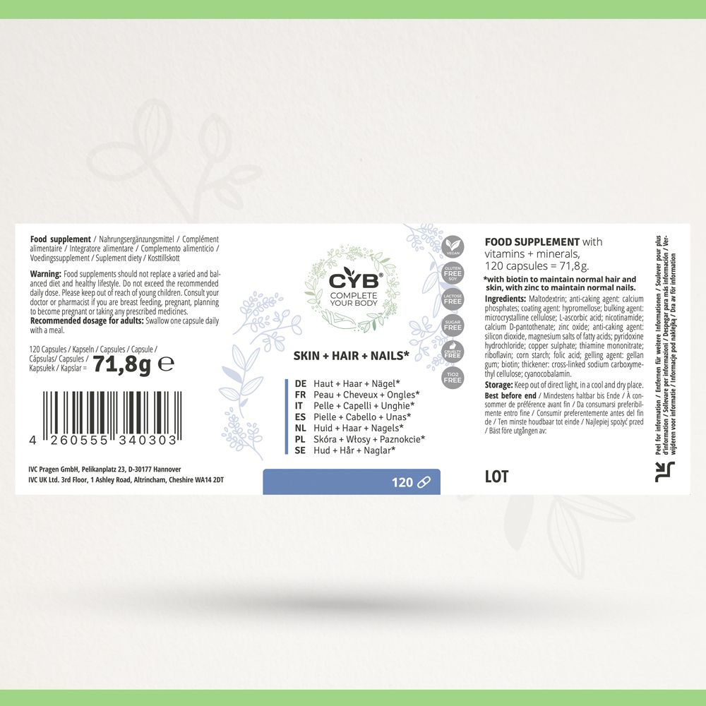 CYB Haut Haare Nägel Multi-Komplex