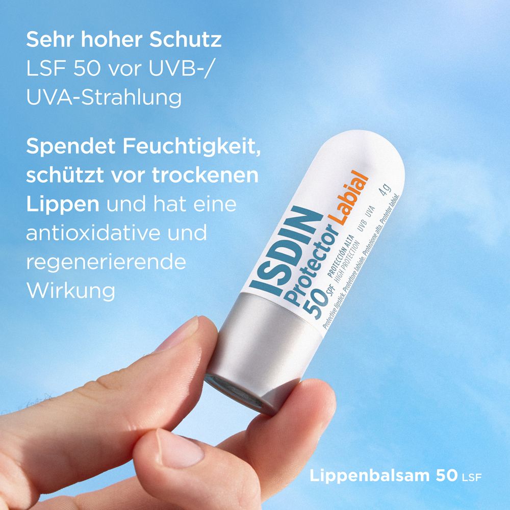 ISDIN Protector Labial Sonnenschutz Lippenpflege mit LSF 50