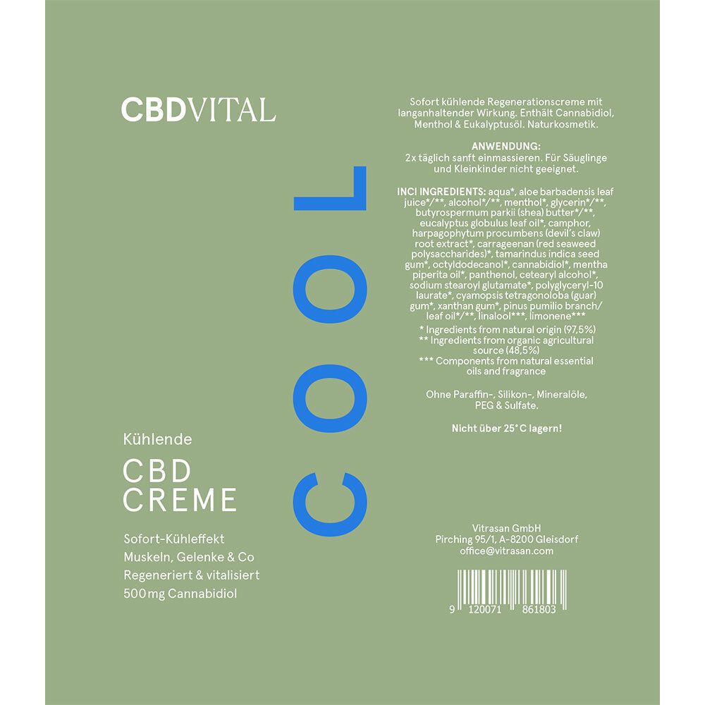 CBD VITAL Kühlende CBD Creme