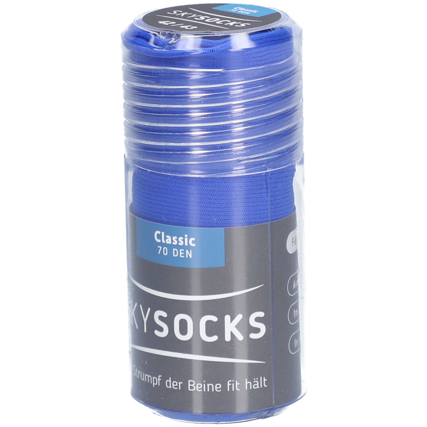 SKYSOCKS classic 70den AD 42/43 blue