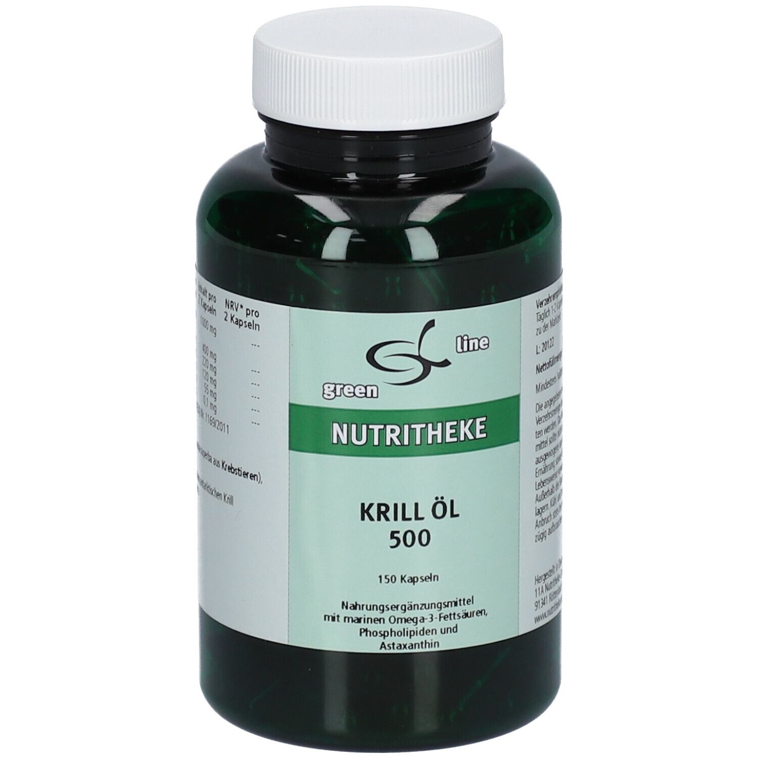 green line NUTRITHEKE Krillöl 500