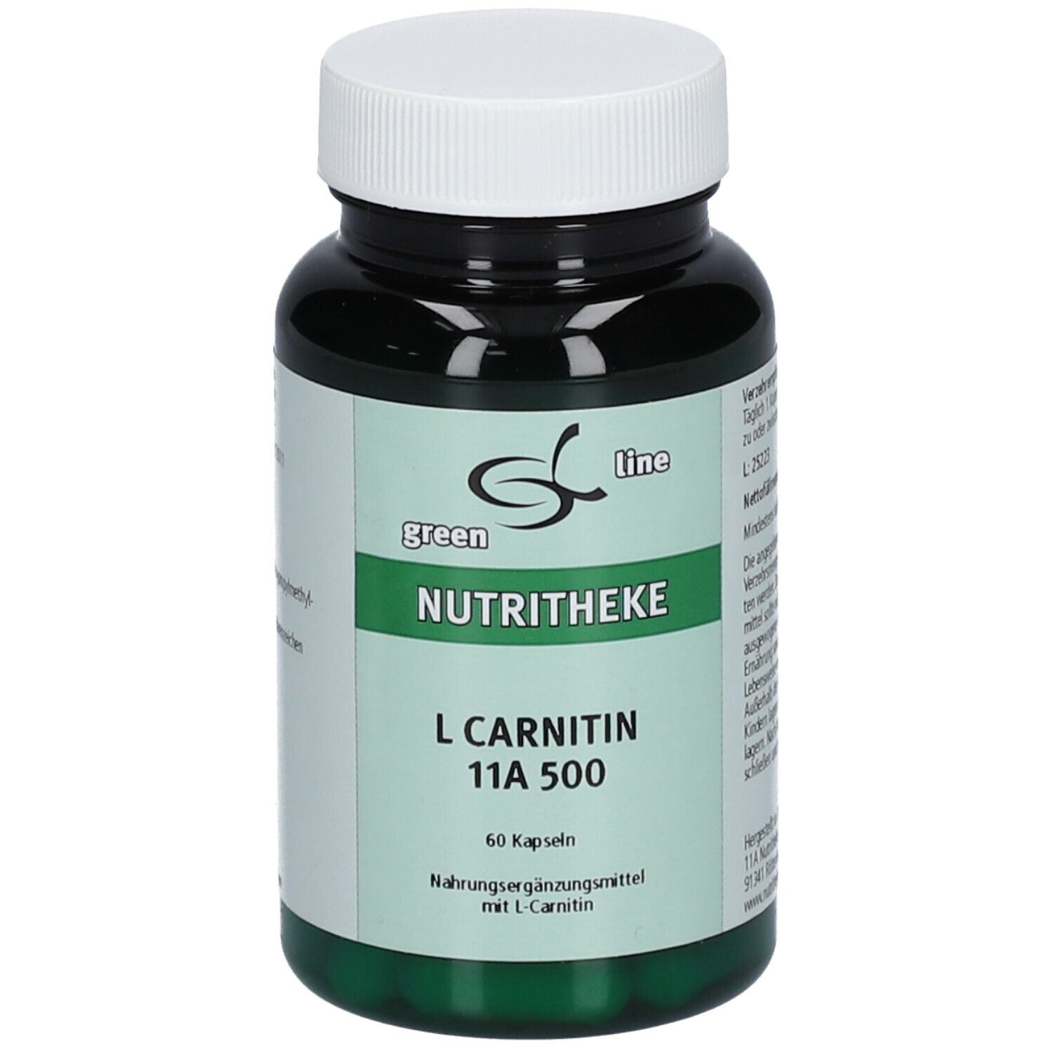 green line NUTRITHEKE L-Carnitin 500