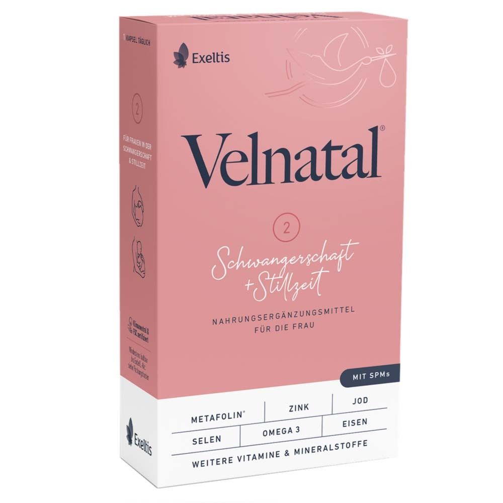 Velnatal – Vitamine für Schwangerschaft und Stillzeit mit Omega-3, Eisen und DHA zur Unterstützung der Gesundheit von Mama und Baby