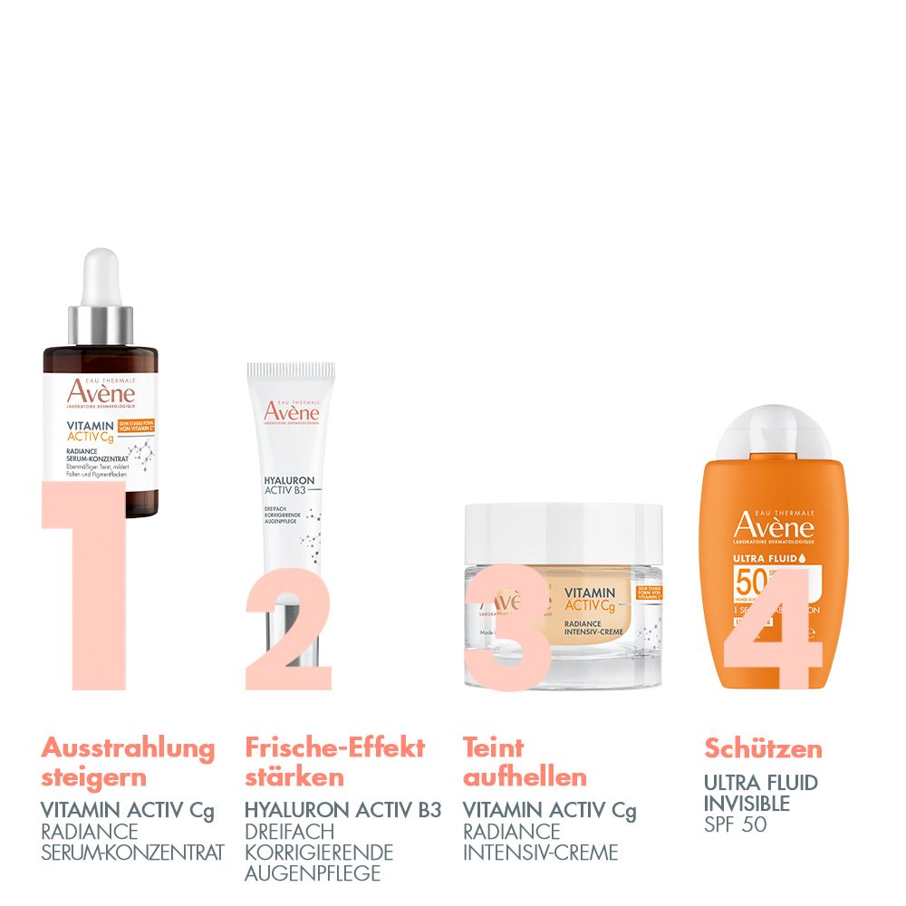 Eau Thermale Avène – VITAMIN ACTIV Cg Radiance Serum-Konzentrat: Minderung von Fältchen und Pigmentflecken - jetzt 5€ sparen mit dem Code “avene5at"*