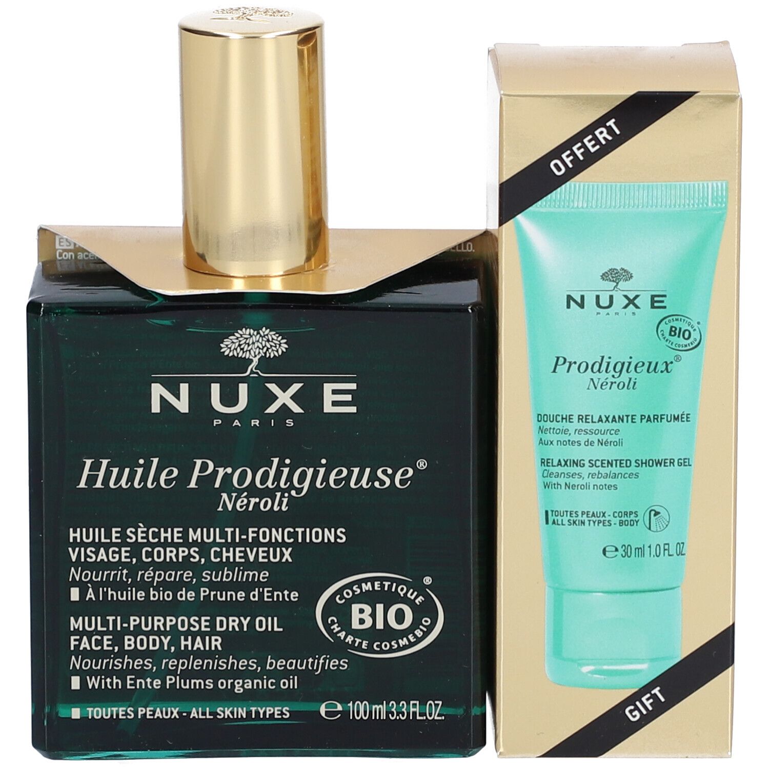 NUXE Huile Prodigieuse® Neroli & NUXE Prodigieux® Néroli - Entspannendes duftendes Duschgel