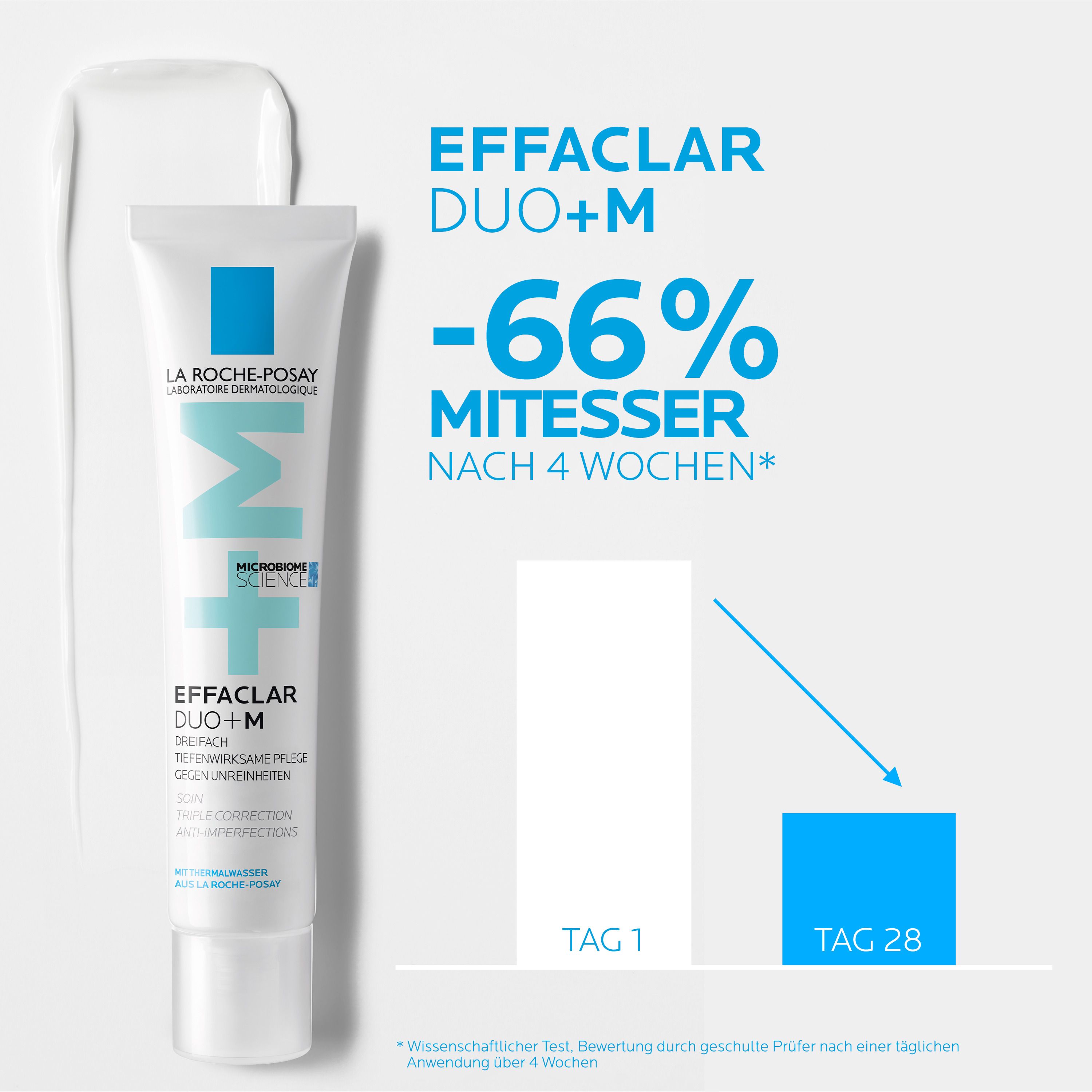 La Roche Posay Effaclar Duo+M: Dreifach tiefenwirksame Pflege gegen Pickel, Mitesser und Unreinheiten mit Anti-Rückfall-Effekt