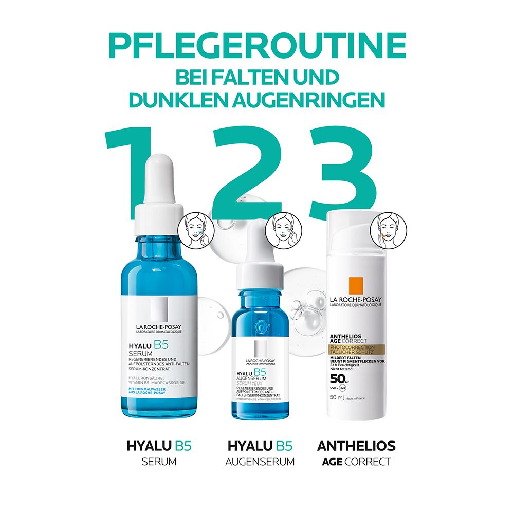 La Roche Posay Hyalu B5 Augenserum: Regenerierendes und aufpolsterndes Anti-Aging Serum für empfindliche Augen