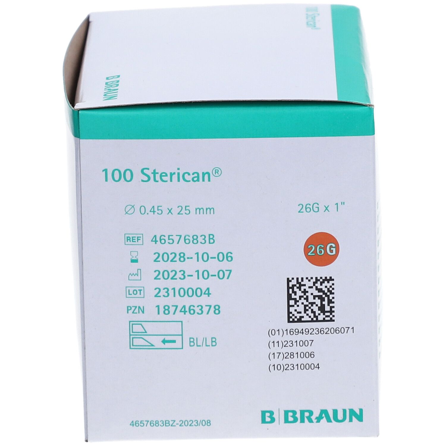 Sterican® Einmalkanüle 26 G, 25 mm