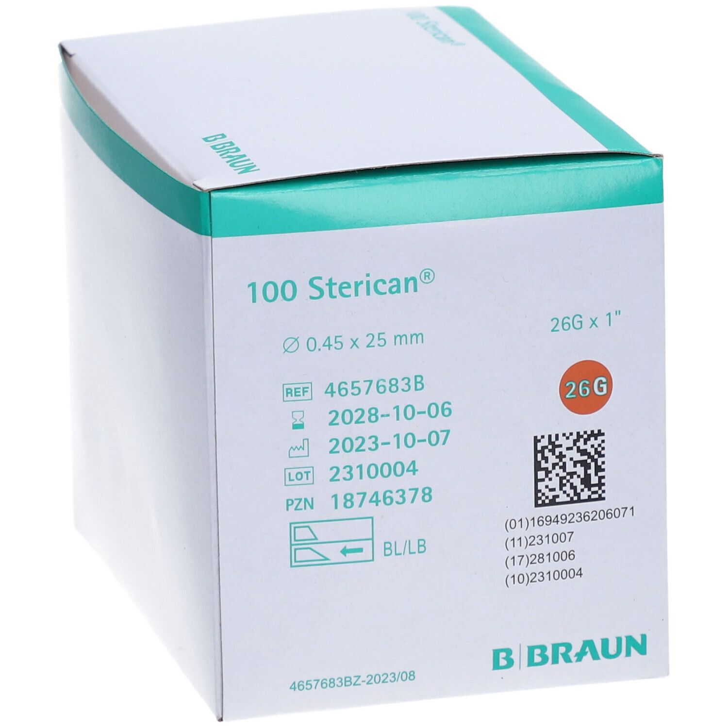 Sterican® Einmalkanüle 26 G, 25 mm