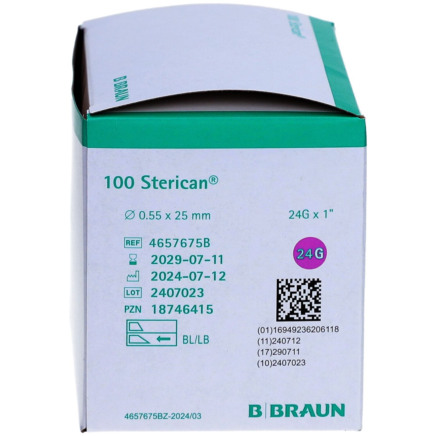 Sterican® Einmalkanüle 24 G 25mm