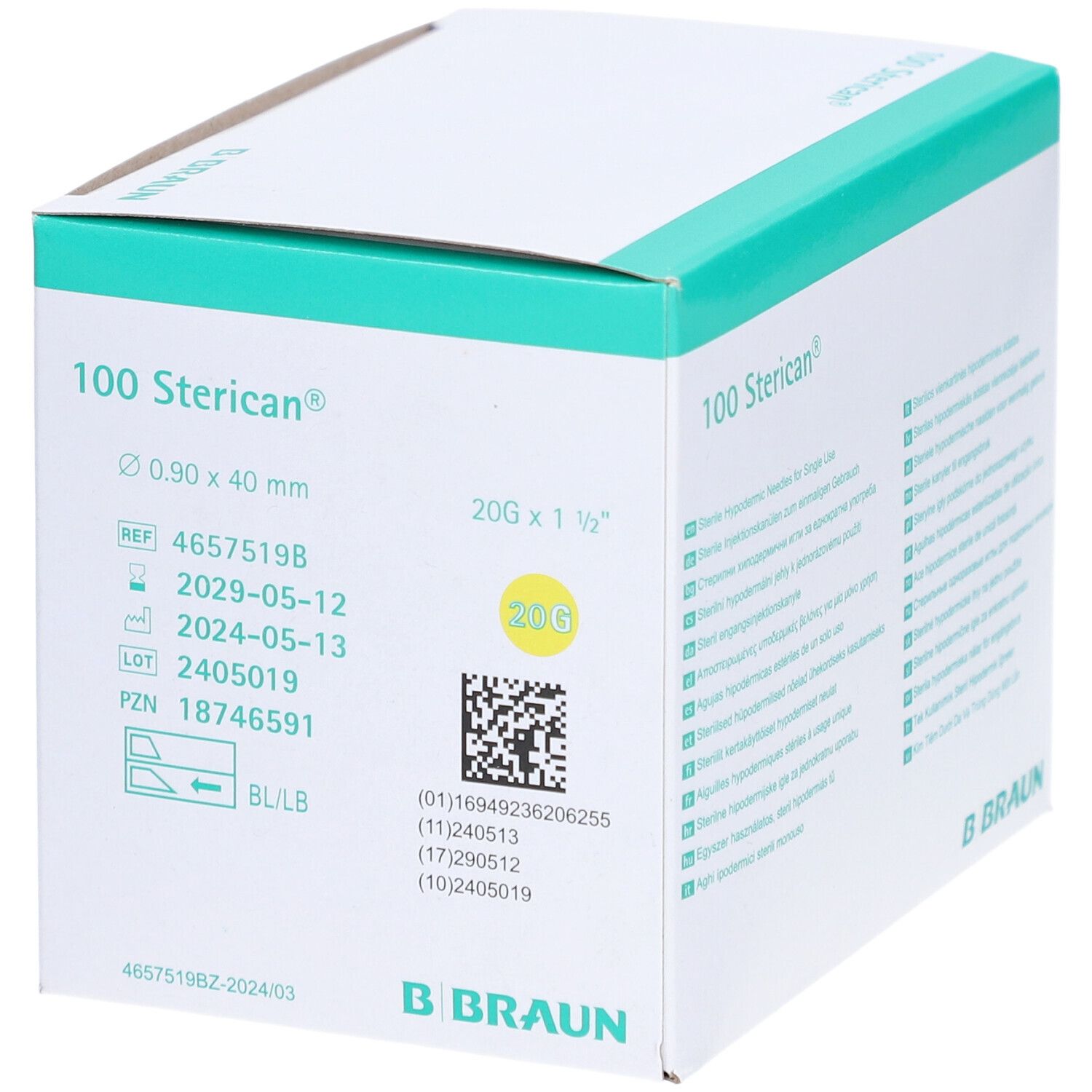 Sterican® Einmalkanüle 20 G 40 mm