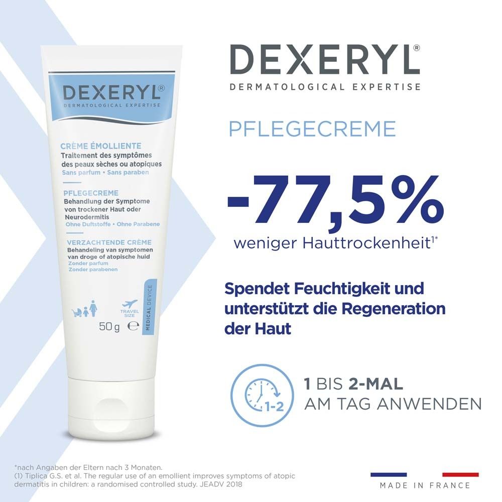 DEXERYL Pflegecreme - medizinische Hautpflege für die ganze Familie