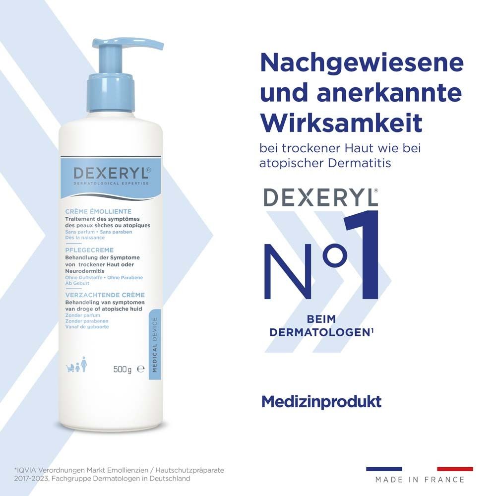 DEXERYL Pflegecreme - medizinische Hautpflege für die ganze Familie