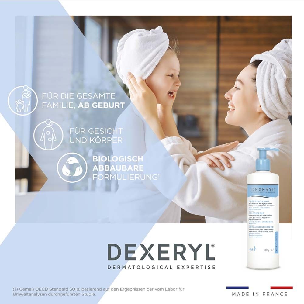 DEXERYL Pflegecreme - medizinische Hautpflege für die ganze Familie