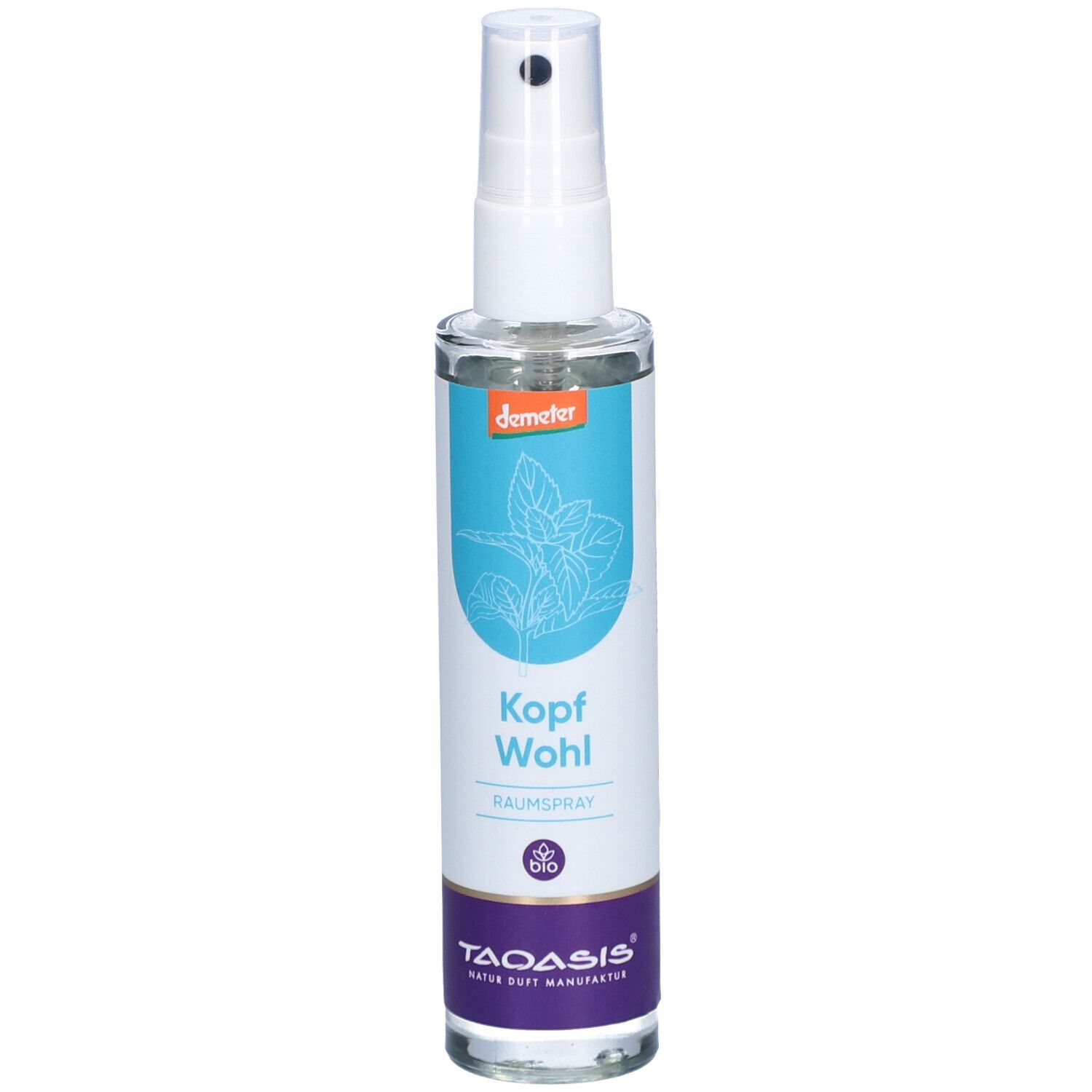 Taoasis® Kopfwohl Raumspray mit Pfefferminze, Melisse & Majoran