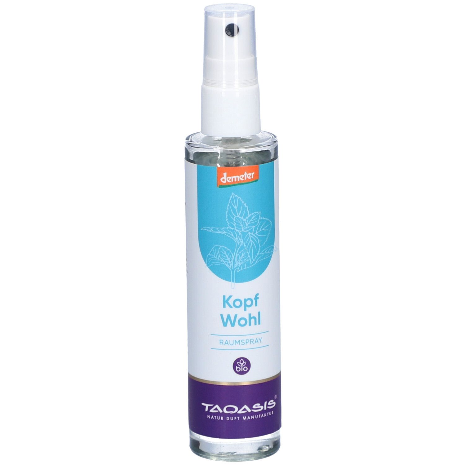 Taoasis® Kopfwohl Raumspray mit Pfefferminze, Melisse & Majoran